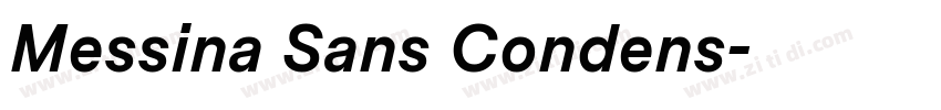 Messina Sans Condens字体转换